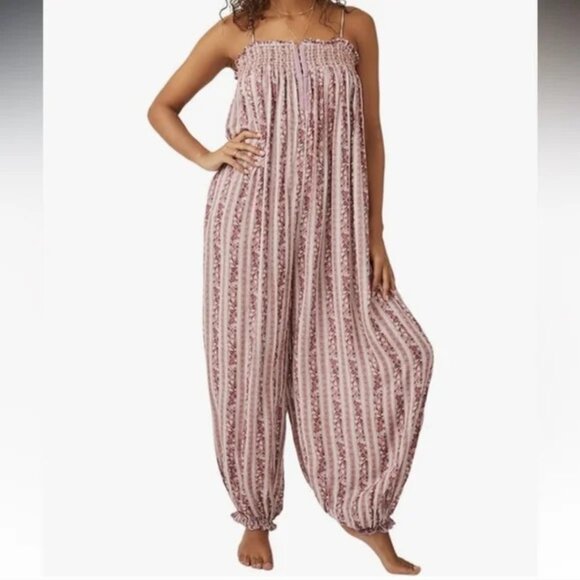 Intimately Free People Rule the World Jumpsuit Romper Tulip Combo Floral Size XS - Picture 2 of 15